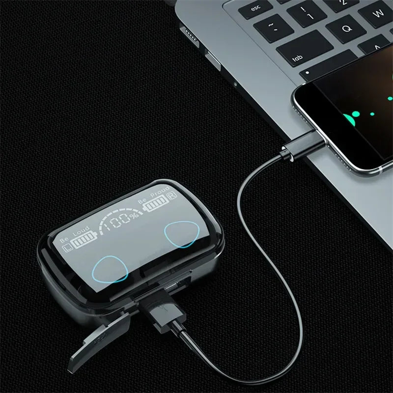 M10 TWS Wireless Earphones — 9D Stereo Sound & Waterproof