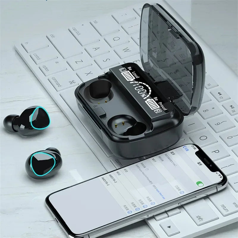 M10 TWS Wireless Earphones — 9D Stereo Sound & Waterproof