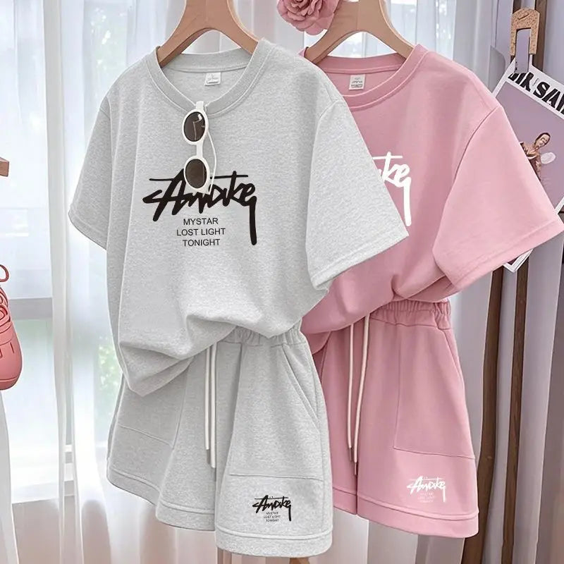 Curve Comfort Set — Women's Plus-Size T-Shirt & Shorts
