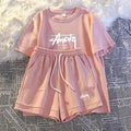 Curve Comfort Set — Women's Plus-Size T-Shirt & Shorts