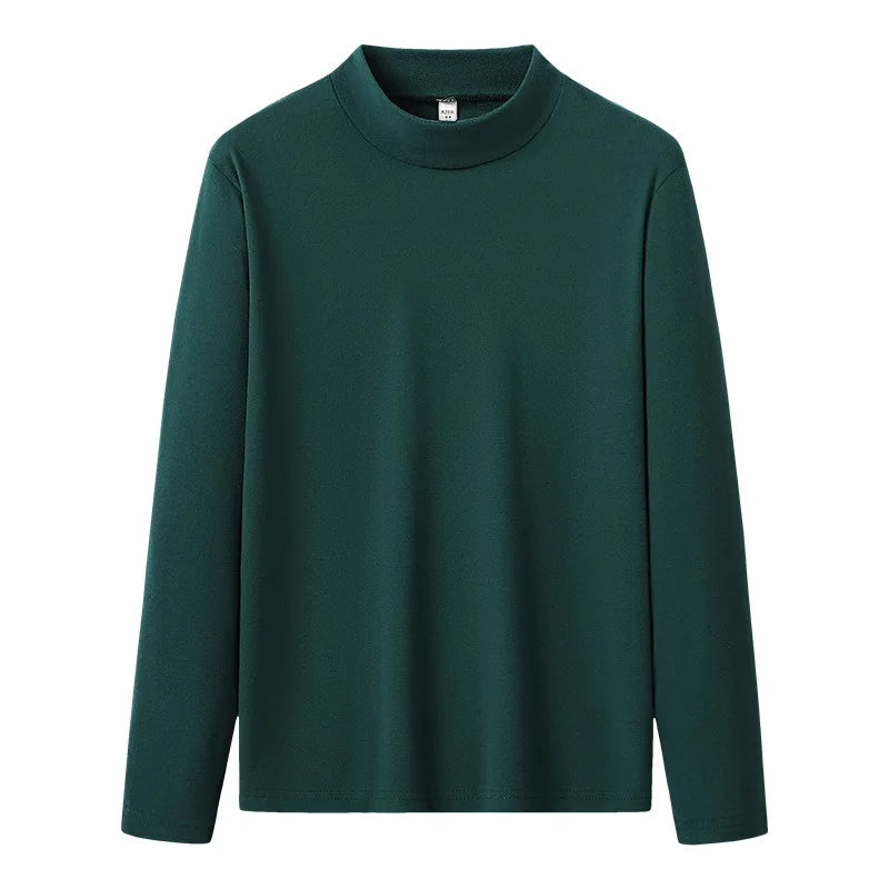 Essential Cotton Long Sleeve Tee — Men's Solid Undershirt