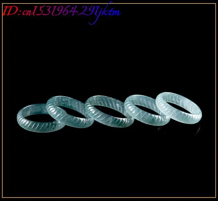 Jade Amulet Ring — Natural Burmese Jadeite Carved Ring
