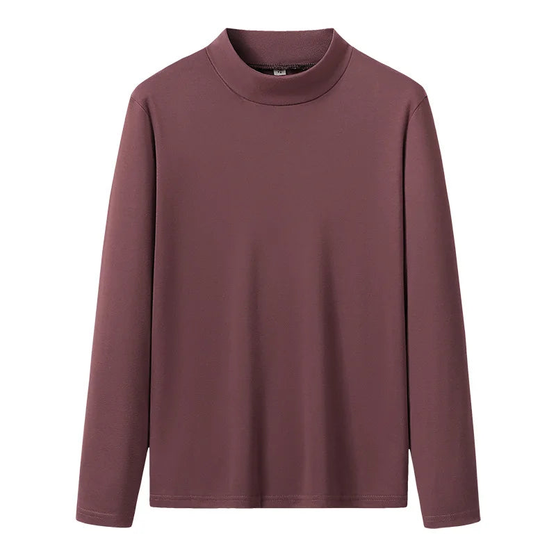 Essential Cotton Long Sleeve Tee — Men's Solid Undershirt