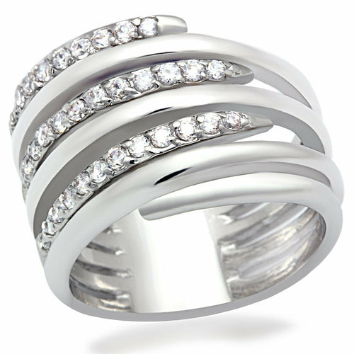 Anello Argento con Zircone — Classico e Brillante